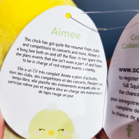 4.5" Aimee Squishmallow Easter Chick - Picture 2 of 2